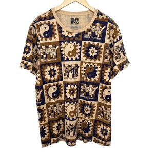 MTV Ying Yang Short Sleeve T-Shirt Men's Large
